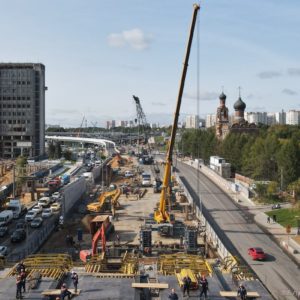 Развязку Волоколамского шоссе с МКАД запустят до конца года