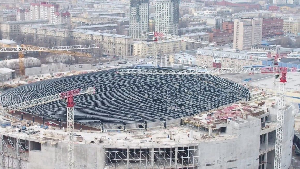 Началась внутренняя отделка «СКА Арены» Началась внутренняя отделка «СКА Арены»
