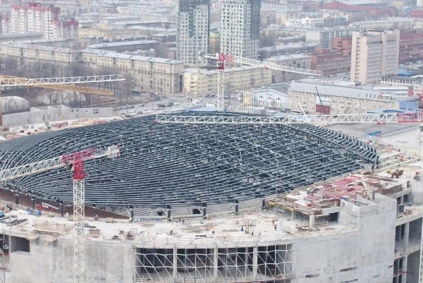Началась внутренняя отделка «СКА Арены» Началась внутренняя отделка «СКА Арены»