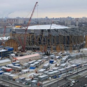 Строительная готовность «СКА Арены» достигла почти 90% Строительная готовность «СКА Арены» достигла почти 90%