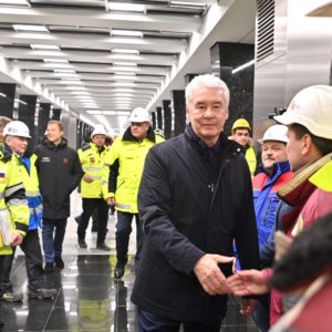 Собянин провел техпуск южного участка БКЛ метро Москвы Собянин провел техпуск южного участка БКЛ метро Москвы