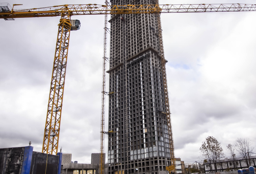 Завершены монолитные работы в корпусе «Эльбрус» квартала Upside Towers Завершены монолитные работы в корпусе «Эльбрус» квартала Upside Towers